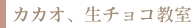 カカオ・生チョコ教室